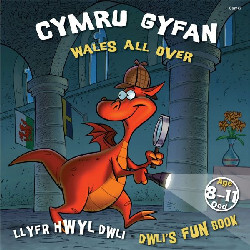 Llun o 'Llyfr Hwyl Dwli/ Dwli's Fun Book: Cymru Gyfan/ Wales All Over' 
                              gan Elin Meek